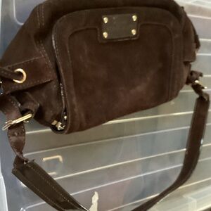 Kate Spade Brown Suede Shoulder Bag